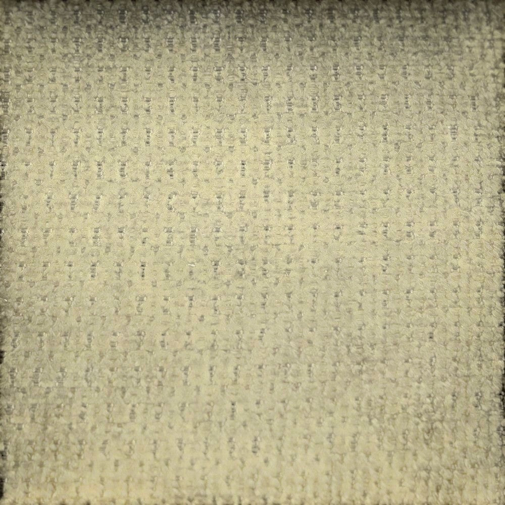Gros plan sur le tissu texturé kaki du pouf ZAGO STORE, mélange de polyester et nylon au rendu doux et actuel.