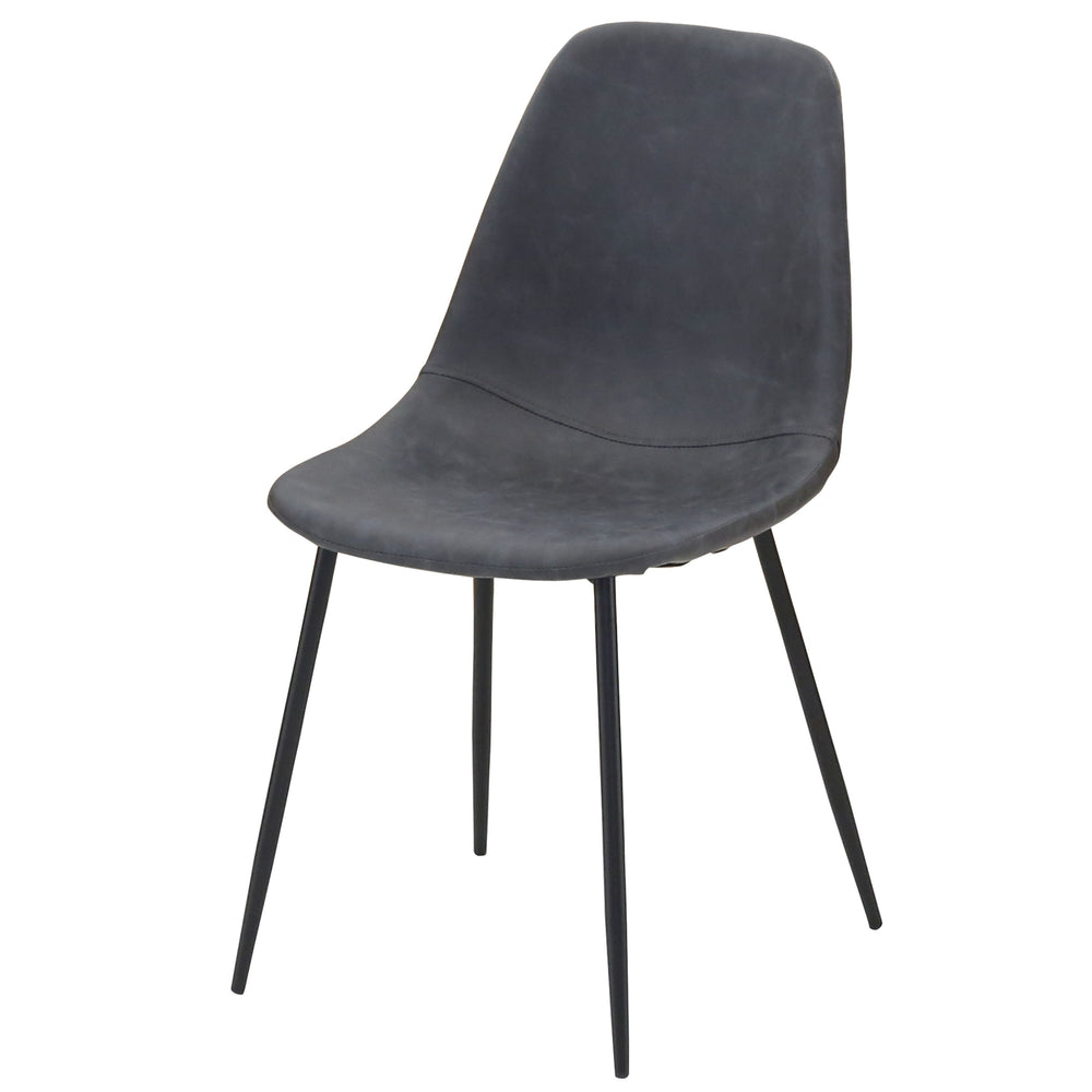 Chaise noir vieilli